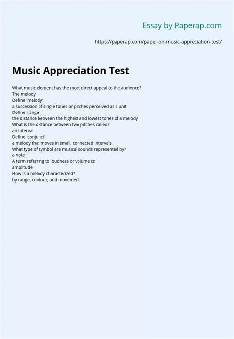 is th music ppreciation test hard ttuk12|music appreciation exam study set.